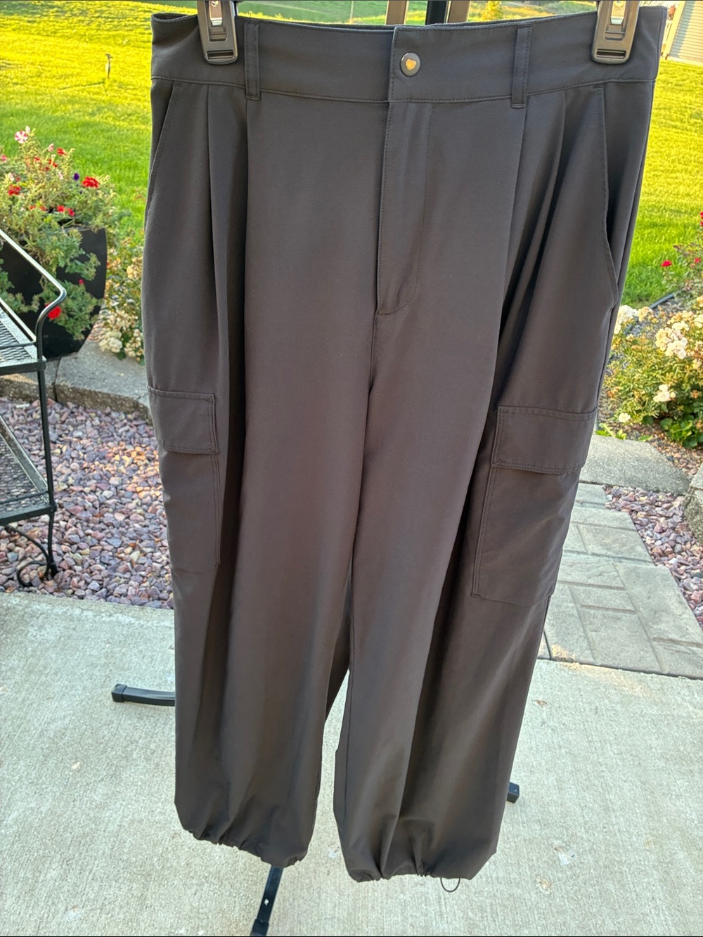 Gap Fit High Rise Cargo Wide Leg Pant S